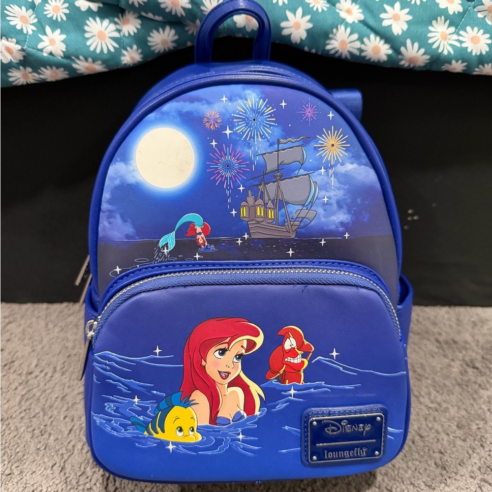 Loungefly Disney Blue Ariel Backpack